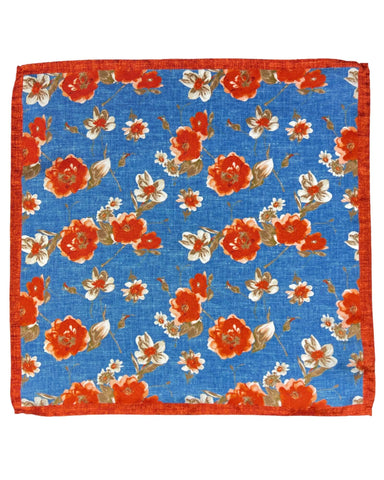 DÉCLIC Florence Floral Hanky - Blue