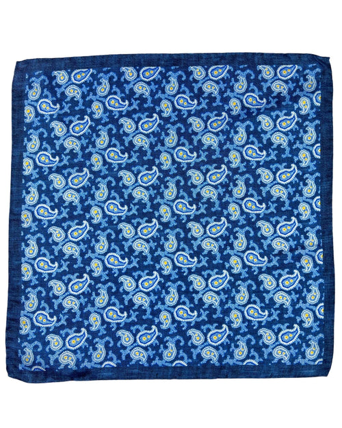 DÉCLIC Aversa Paisley Hanky - Navy