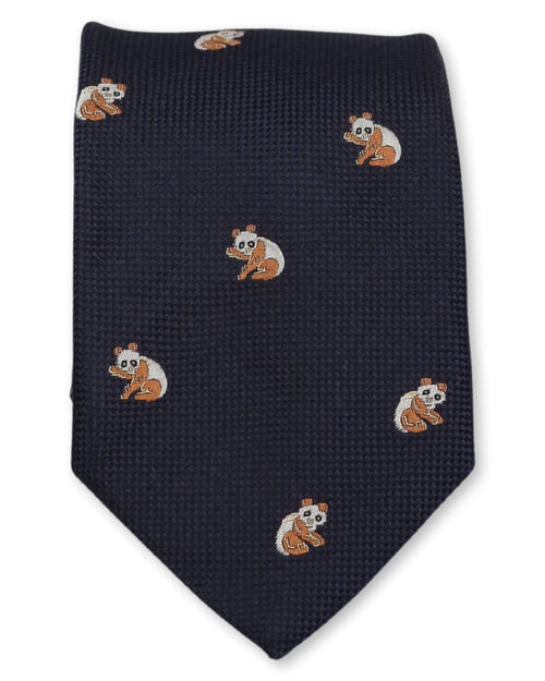 DÉCLIC Panda Theme Tie - Navy