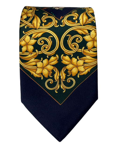 Silvio Fiorello Buccheri Floral Tie - Green