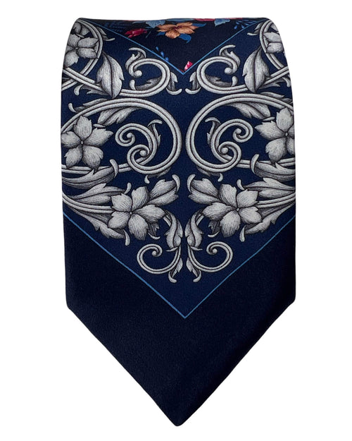 Silvio Fiorello Buccheri Floral Tie - Blue