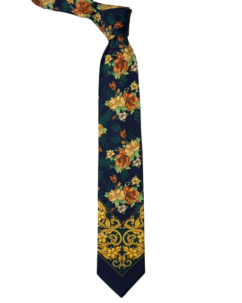 Silvio Fiorello Buccheri Floral Tie - Green