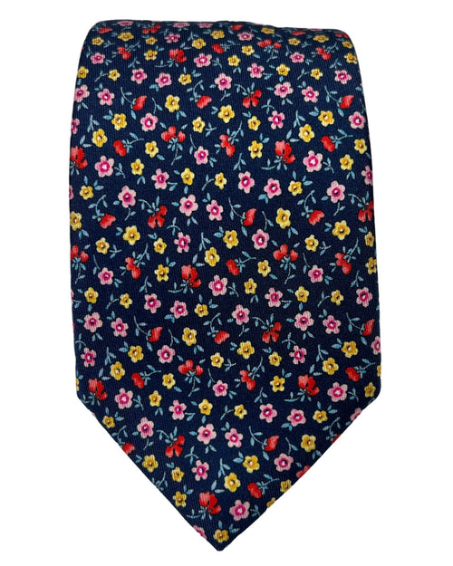 DÉCLIC Ciavari Floral Tie - Navy