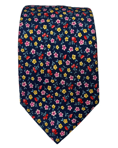 DÉCLIC Como Floral Tie - Black