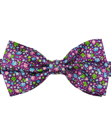 DÉCLIC Oversized Velvet Bow Tie - Green