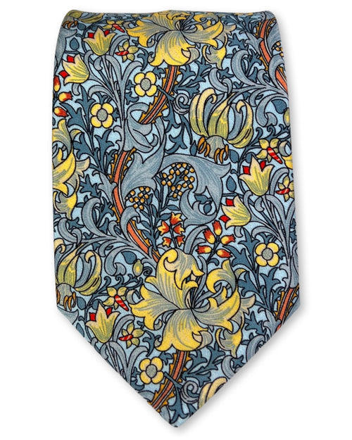 Silvio Fiorello Ragusa Floral Tie - Grey