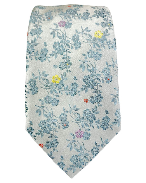 DÉCLIC Belluno Floral Tie - Blue