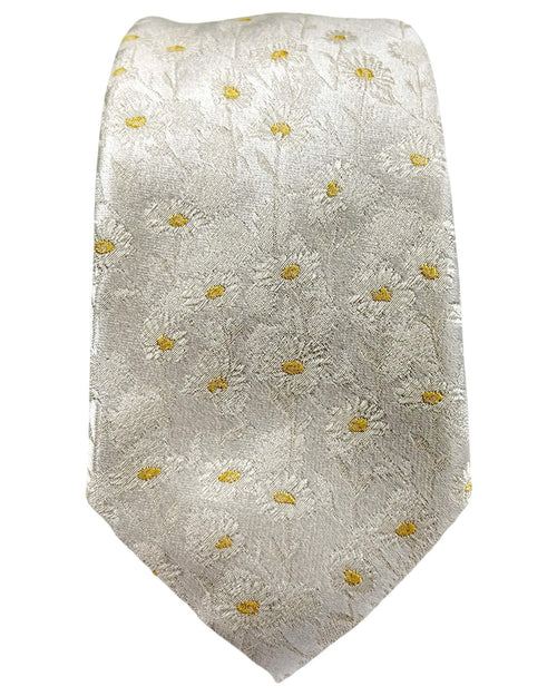 DÉCLIC Margherita Floral Tie - Ivory