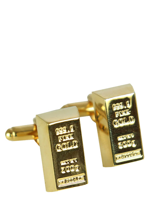 DÉCLIC Gold Ingot Cufflink - Gold