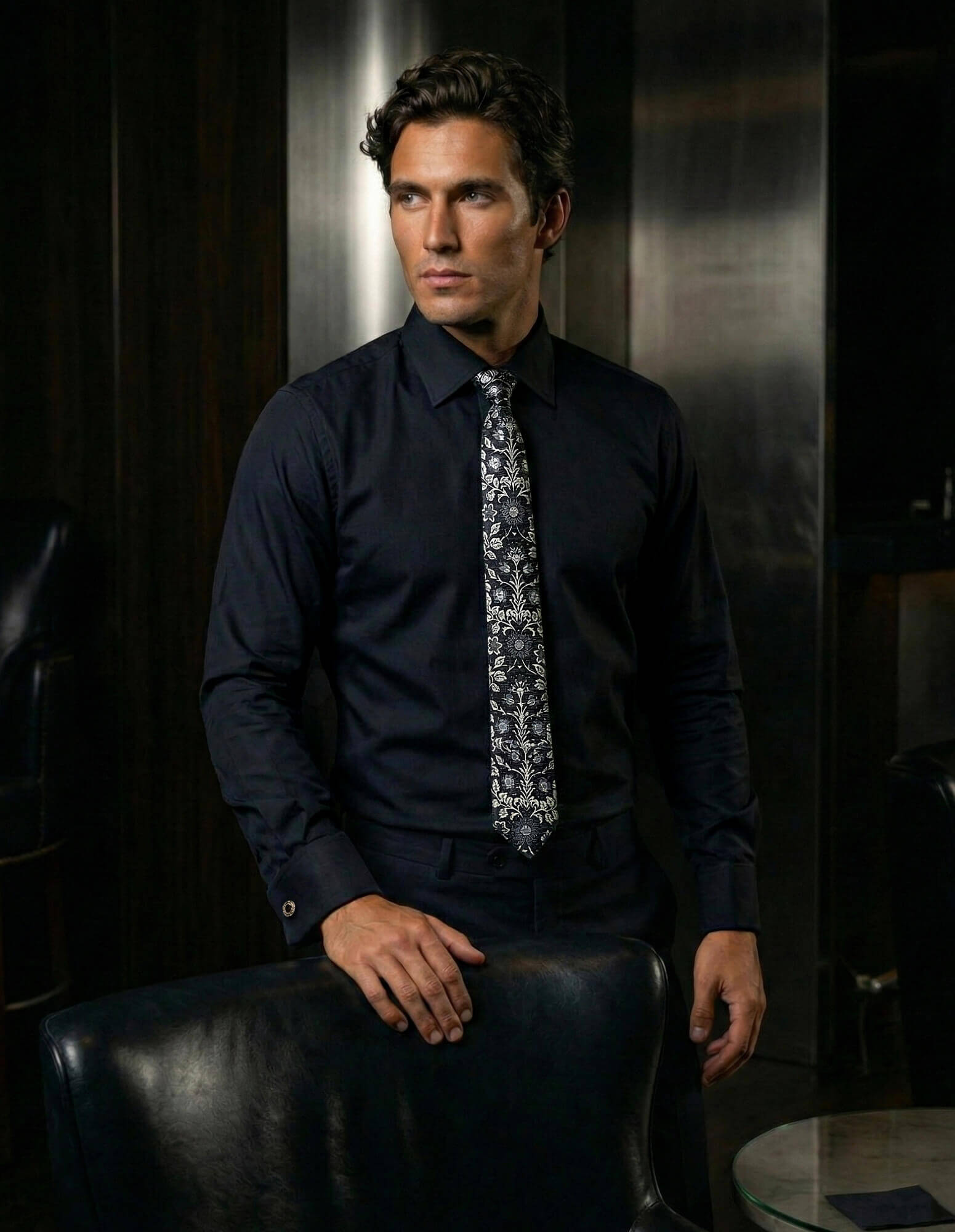 DÉCLIC Hitte Plain Shirt - Black