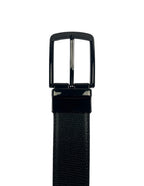 DÉCLIC Reversible Lizard Style Leather Belt - Black/Brown