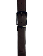 DÉCLIC Reversible Lizard Style Leather Belt - Black/Brown
