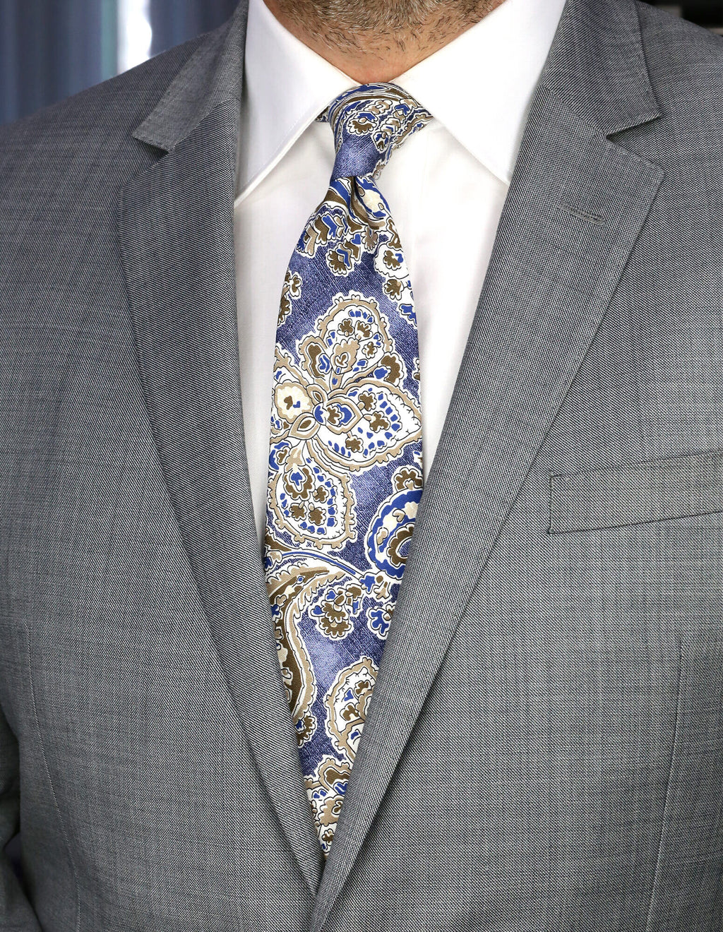 DÉCLIC Lucca Paisley Tie - Navy