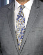 DÉCLIC Lucca Paisley Tie - Navy