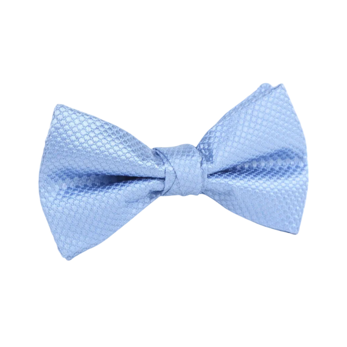 DÉCLIC Silk Textured Single Dimple Bow - Sky
