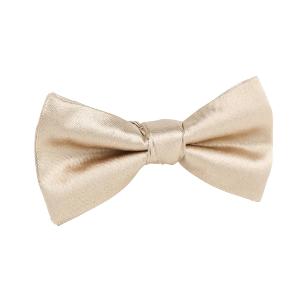 DÉCLIC Silk Satin Weave Single Dimple Bow - Taupe