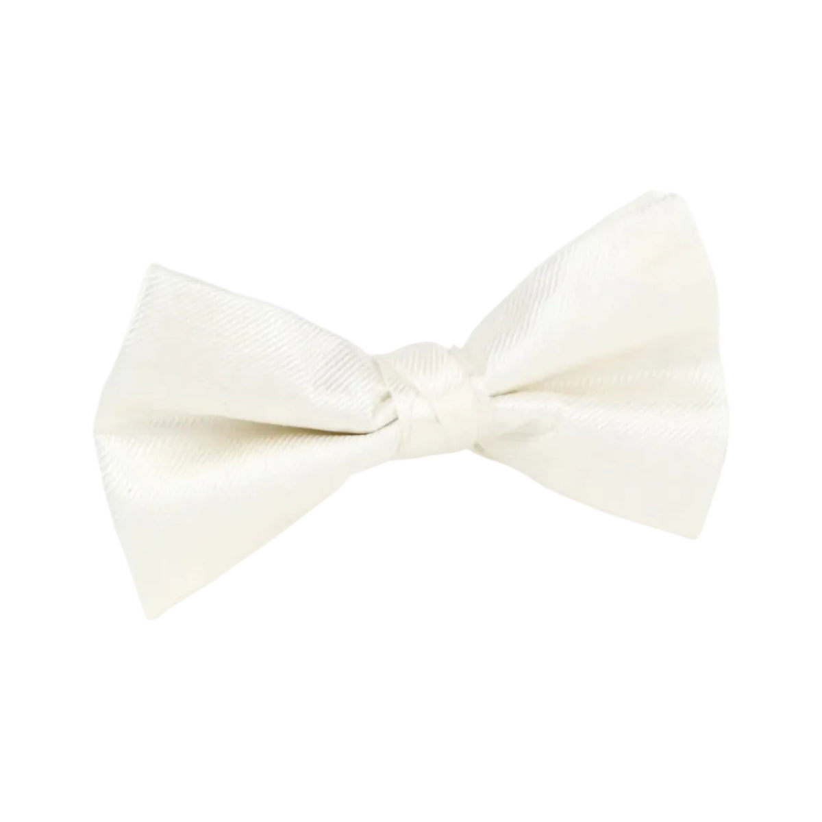 DÉCLIC Silk Twill Single Dimple Bow - Ivory