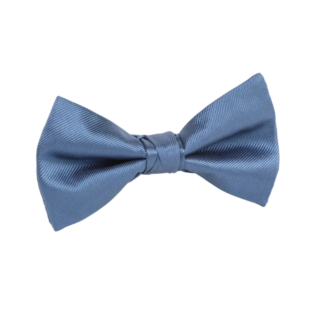 DÉCLIC Silk Twill Single Dimple Bow - Steel Blue