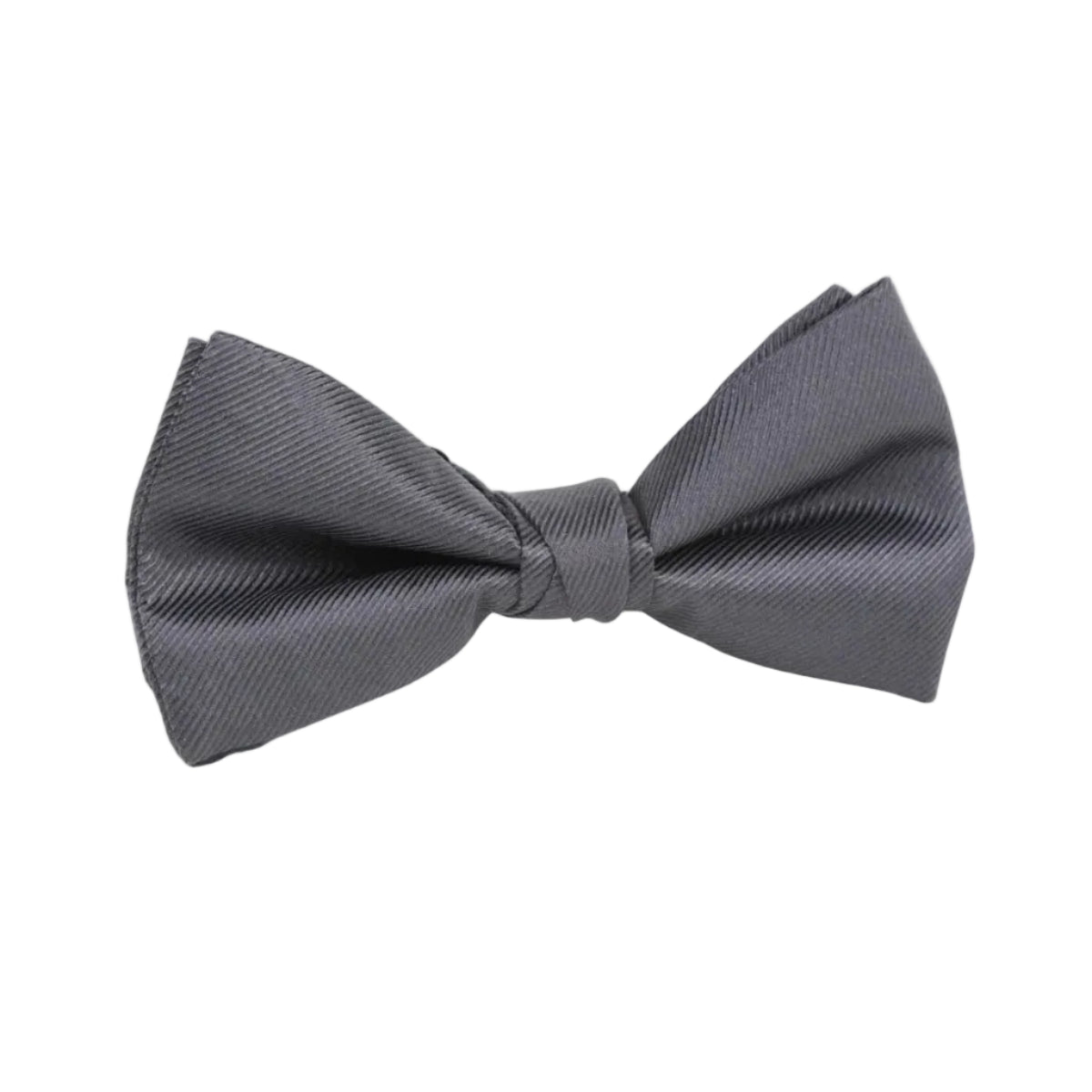 DÉCLIC Silk Twill Single Dimple Bow - Charcoal