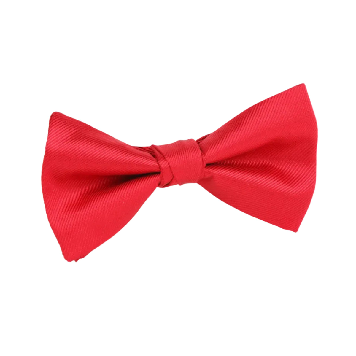 DÉCLIC Silk Twill Single Dimple Bow - Red
