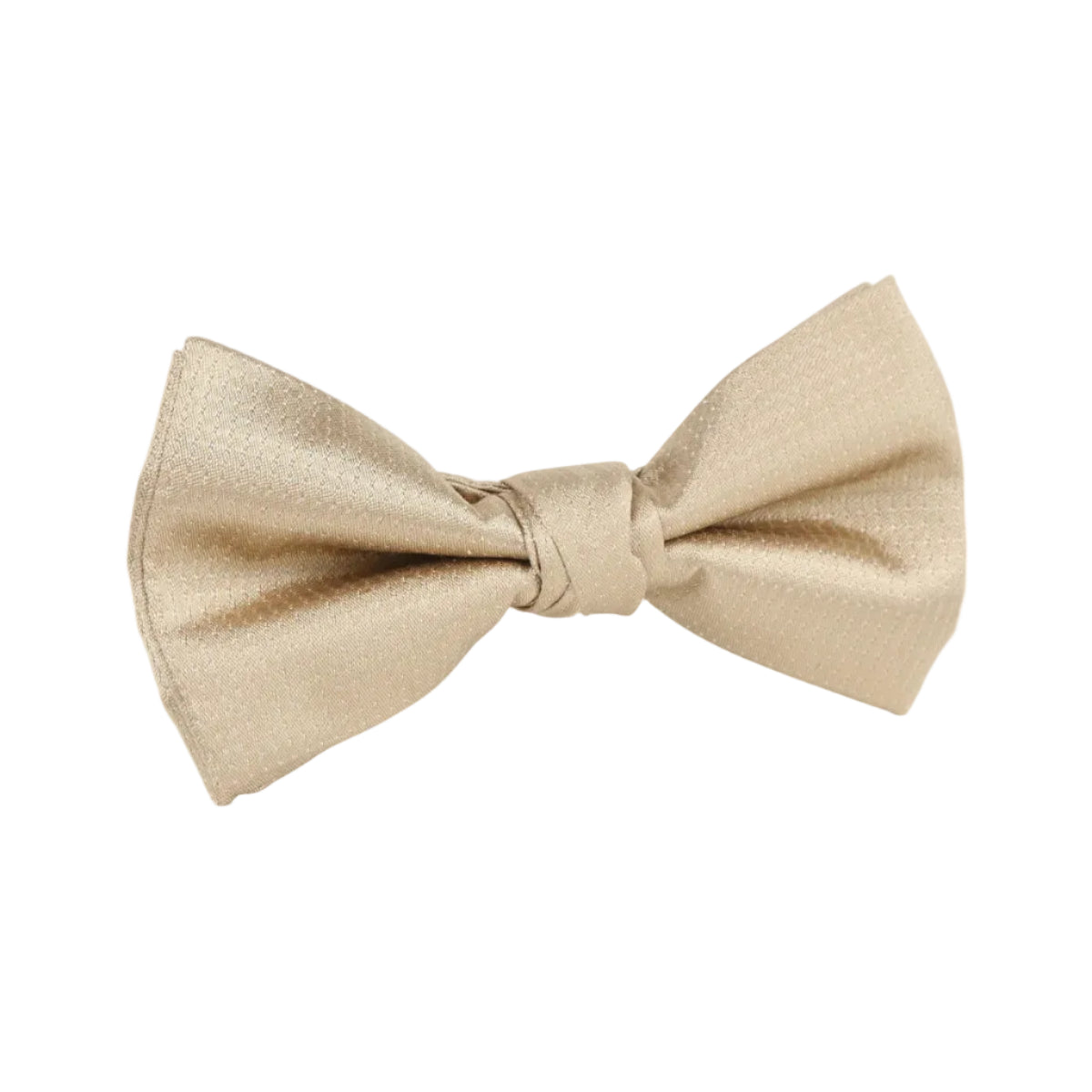 DÉCLIC Silk Microdot Single Dimple Bow - Taupe