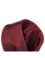 DÉCLIC Classic Microdot Hanky - Burgundy