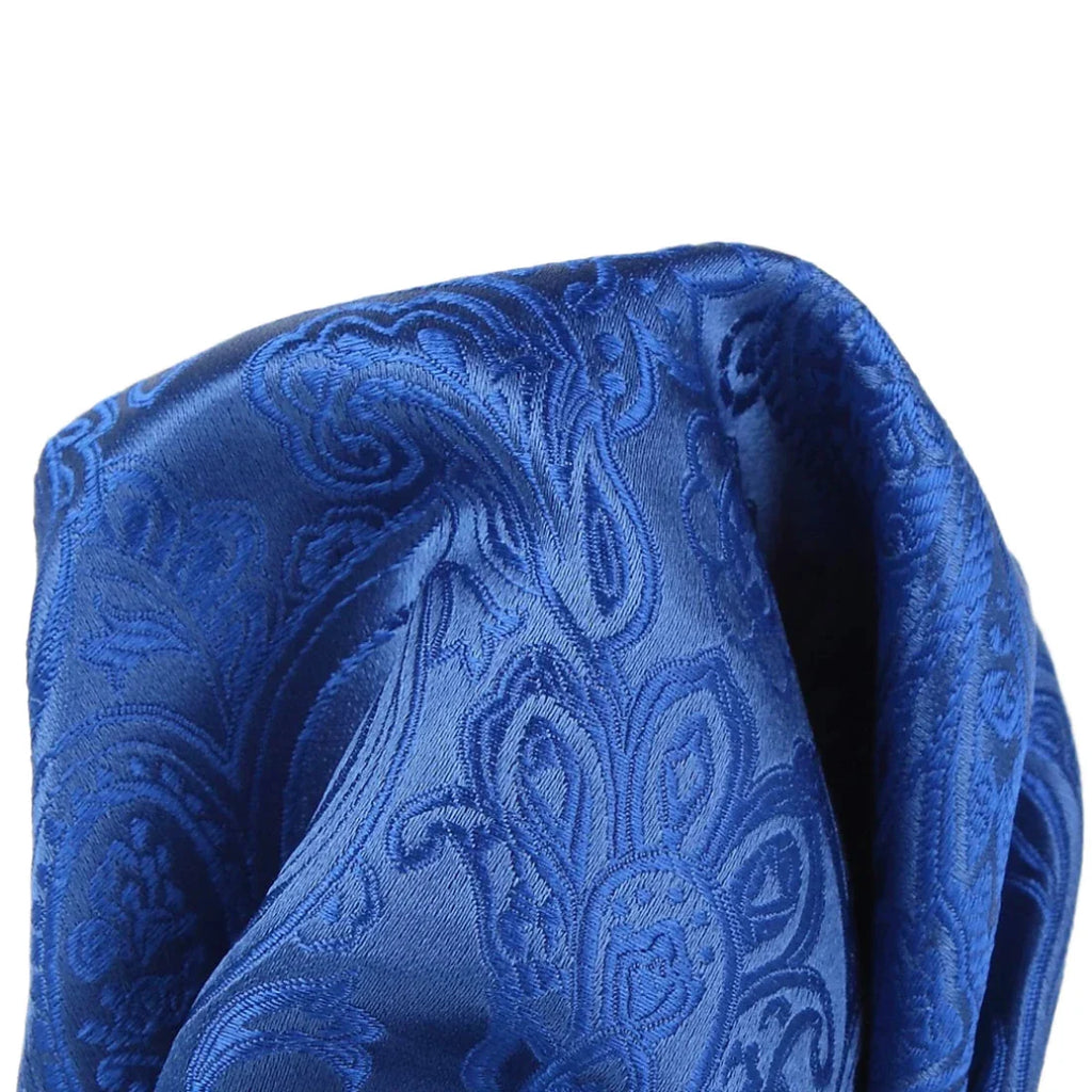 DÉCLIC Classic Paisley Hanky - Royal Blue