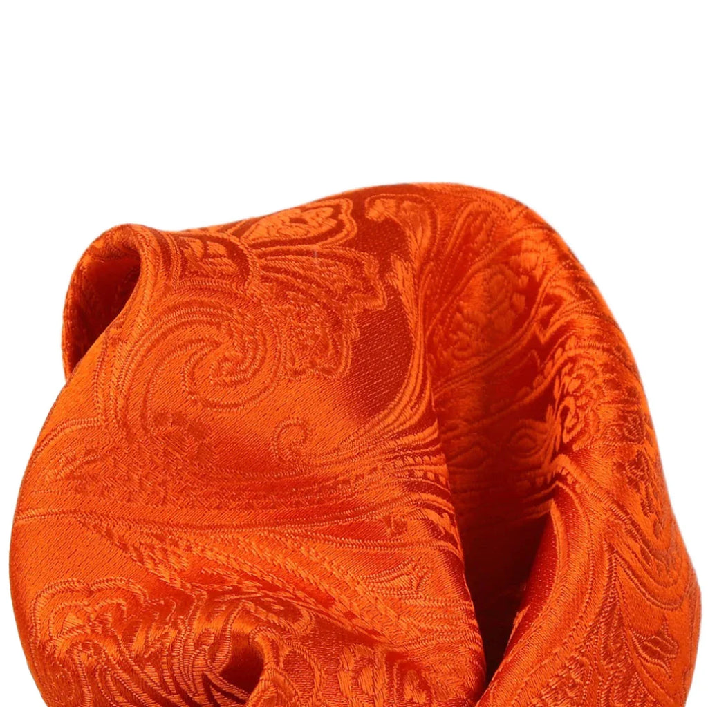 DÉCLIC Classic Paisley Hanky - Orange