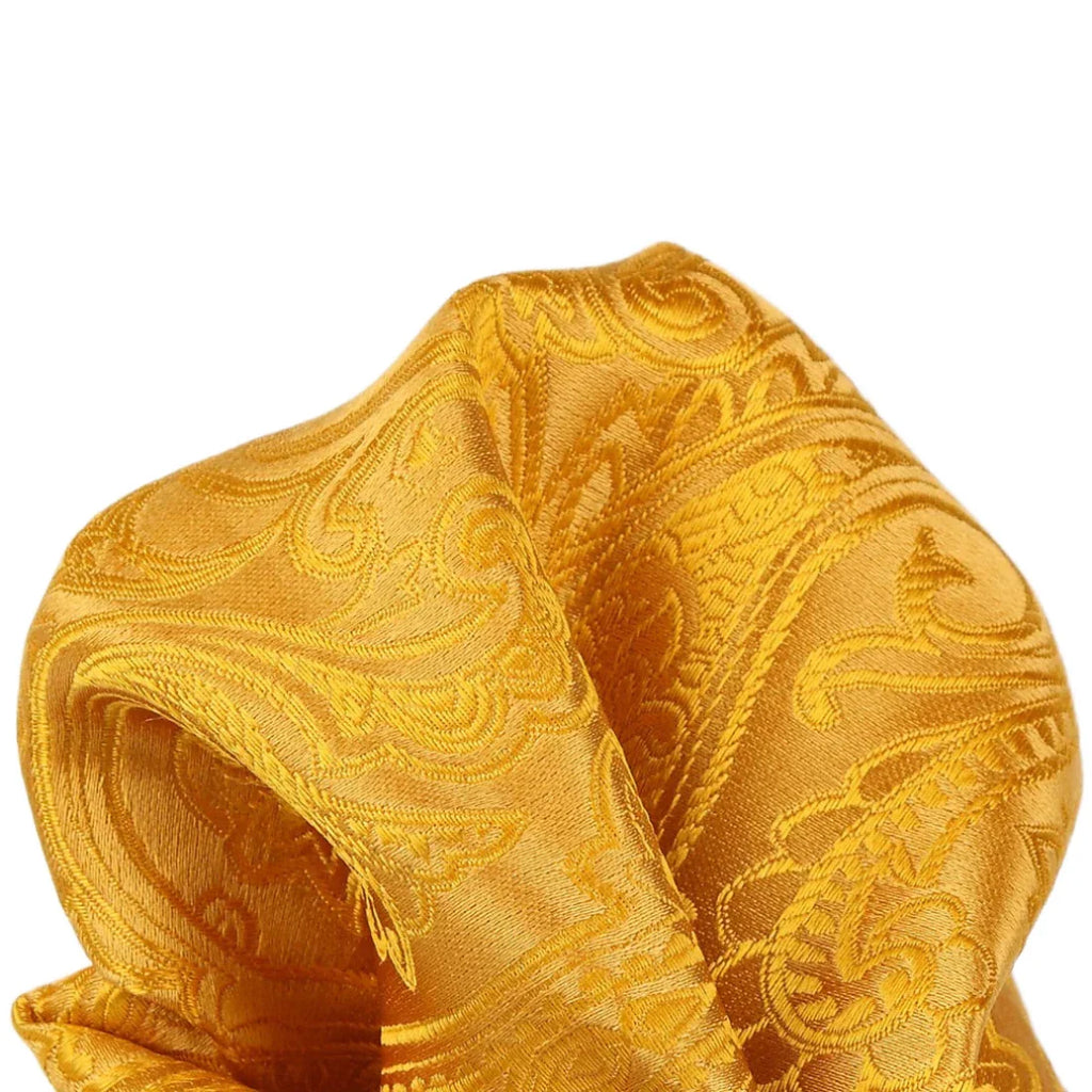 DÉCLIC Classic Paisley Hanky - Yellow