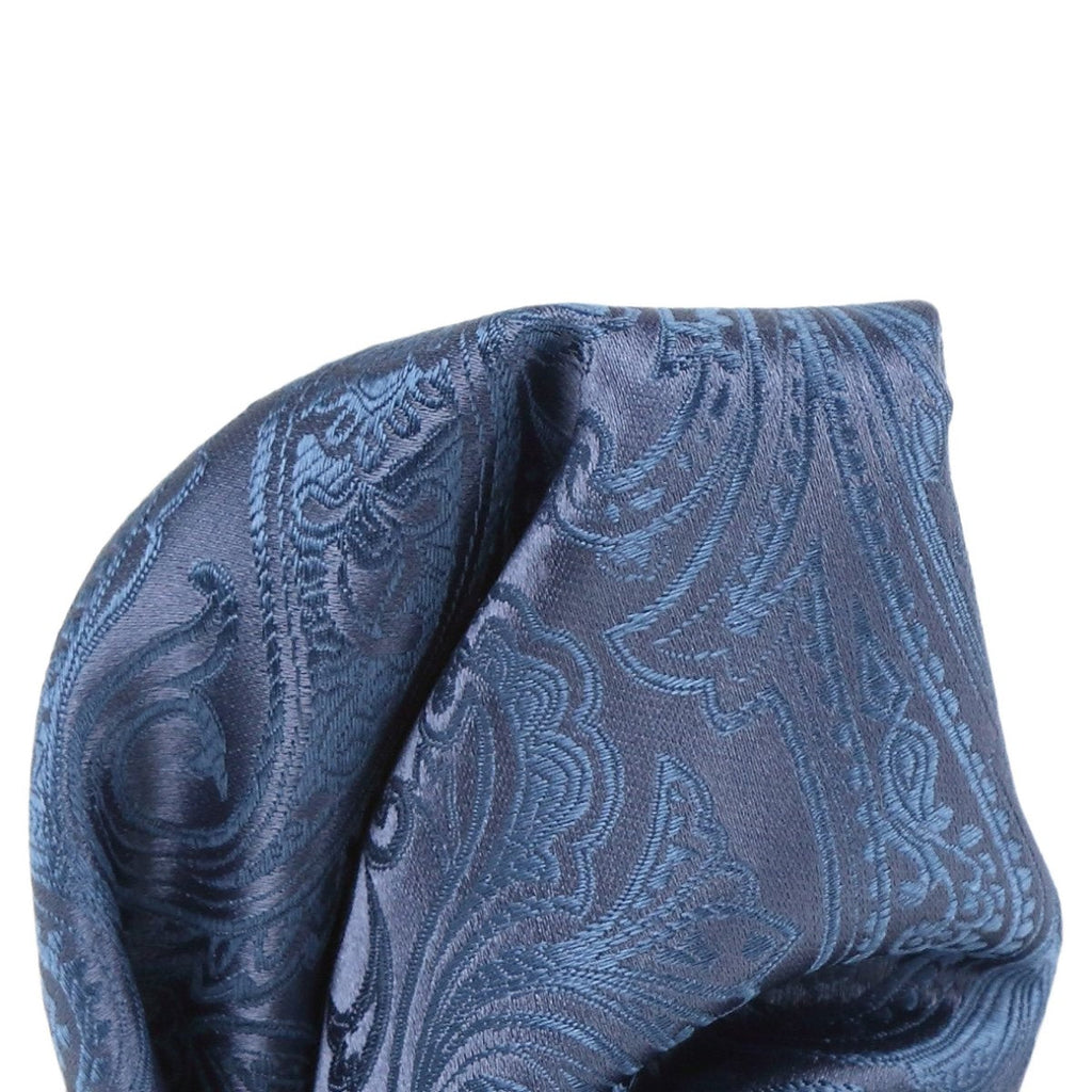 DÉCLIC Classic Paisley Hanky - Slate