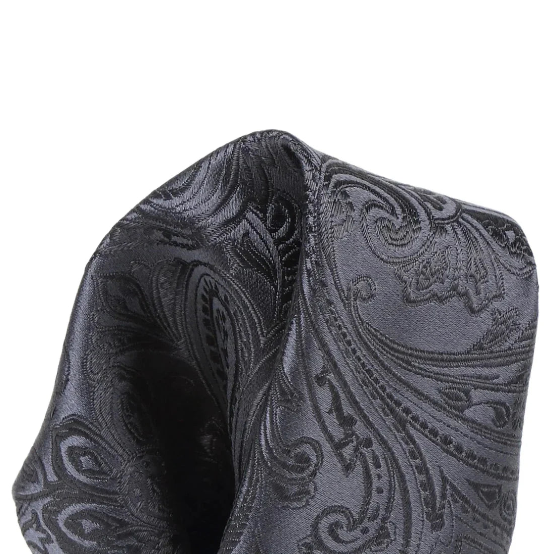 DÉCLIC Classic Paisley Hanky - Charcoal