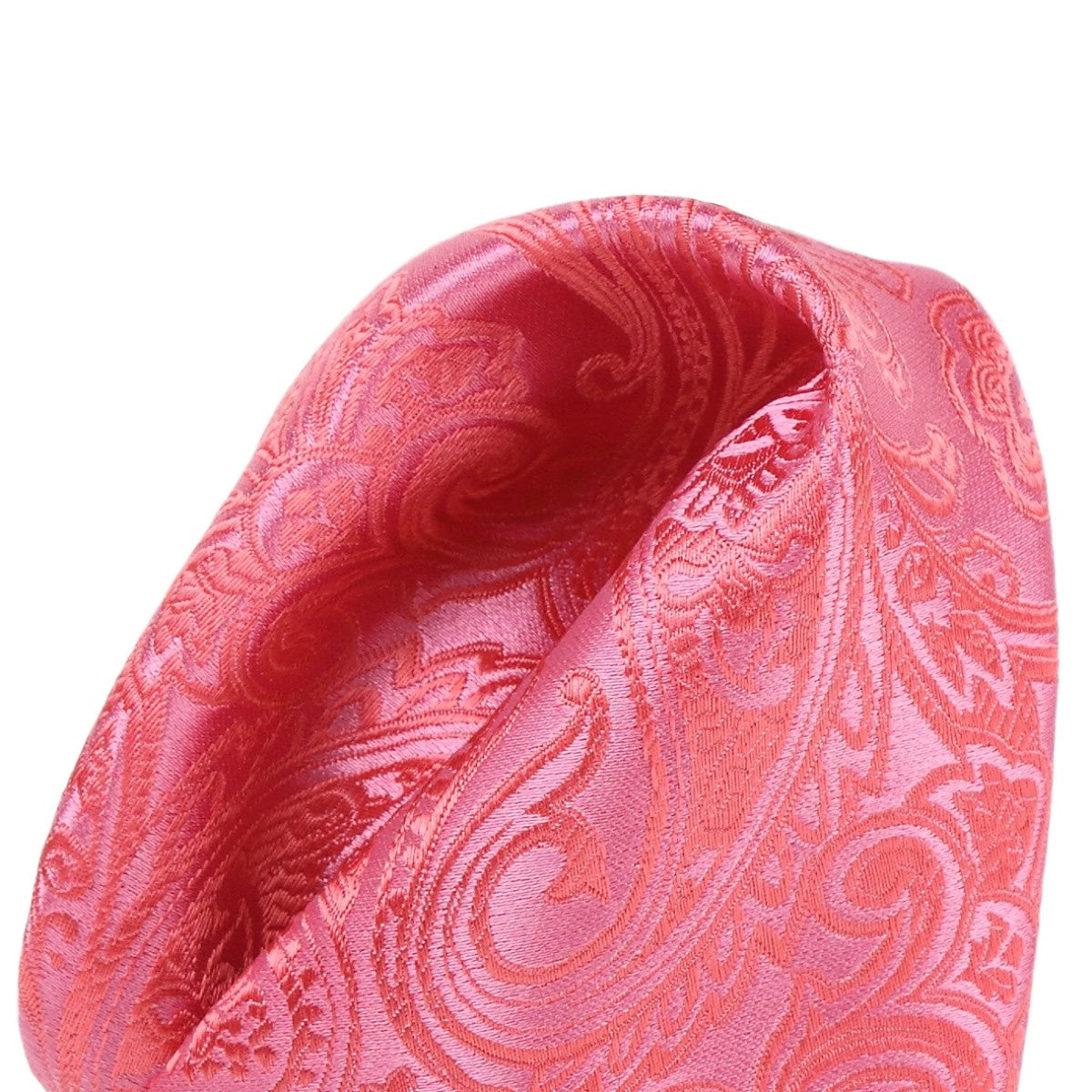 DÉCLIC Classic Paisley Hanky - Coral