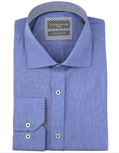 Maitre Chemise Rouen Textured Shirt - Blue