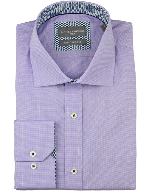 Maitre Chemise Rouen Textured Shirt - Lavender