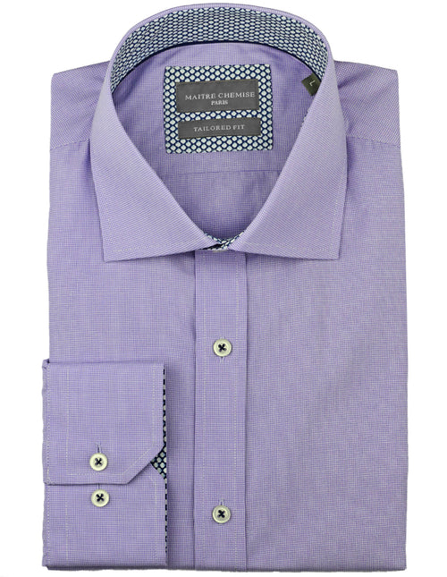 Maitre Chemise Rouen Textured Shirt - Purple