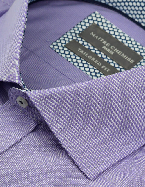 Maitre Chemise Rouen Textured Shirt - Purple