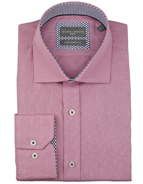 Maitre Chemise Rouen Textured Shirt - Red