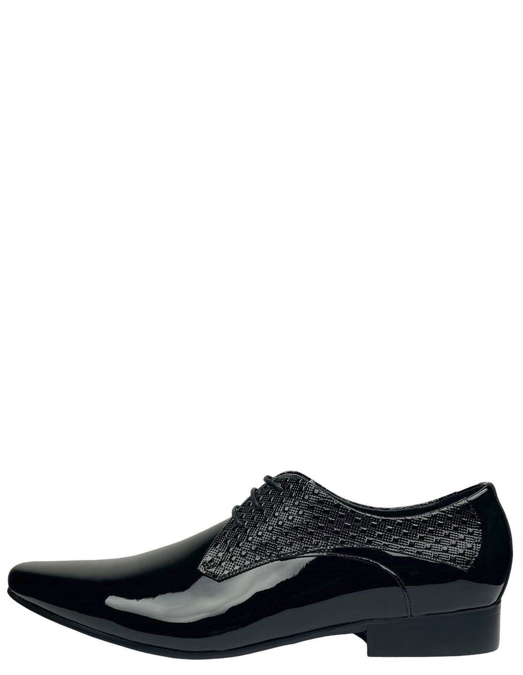 MC Textured Patent Shoe - Black