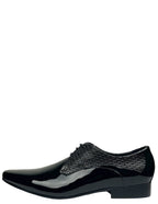 MC Textured Patent Shoe - Black