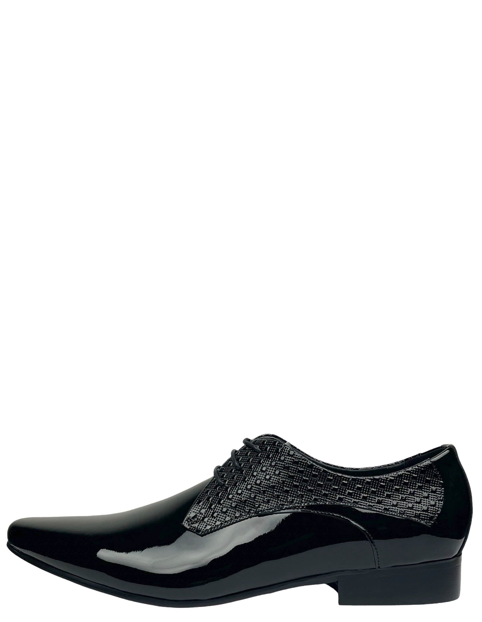 MC Textured Patent Shoe - Black