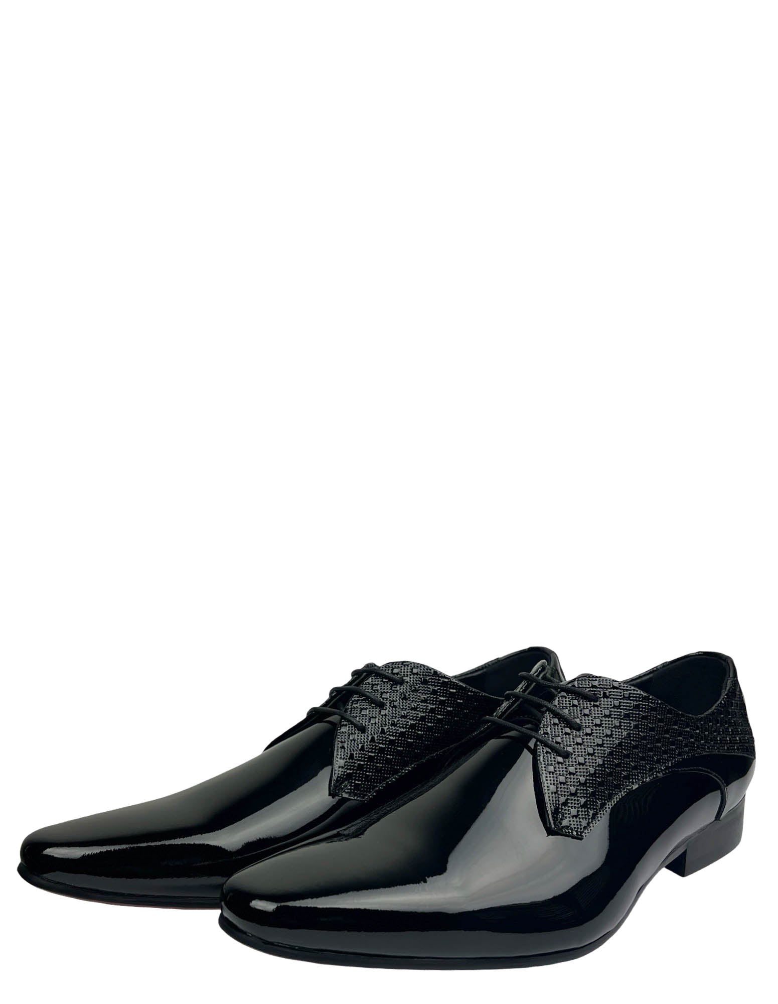 MC Textured Patent Shoe - Black
