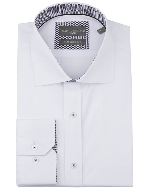 Maitre Chemise Rouen Textured Shirt - White