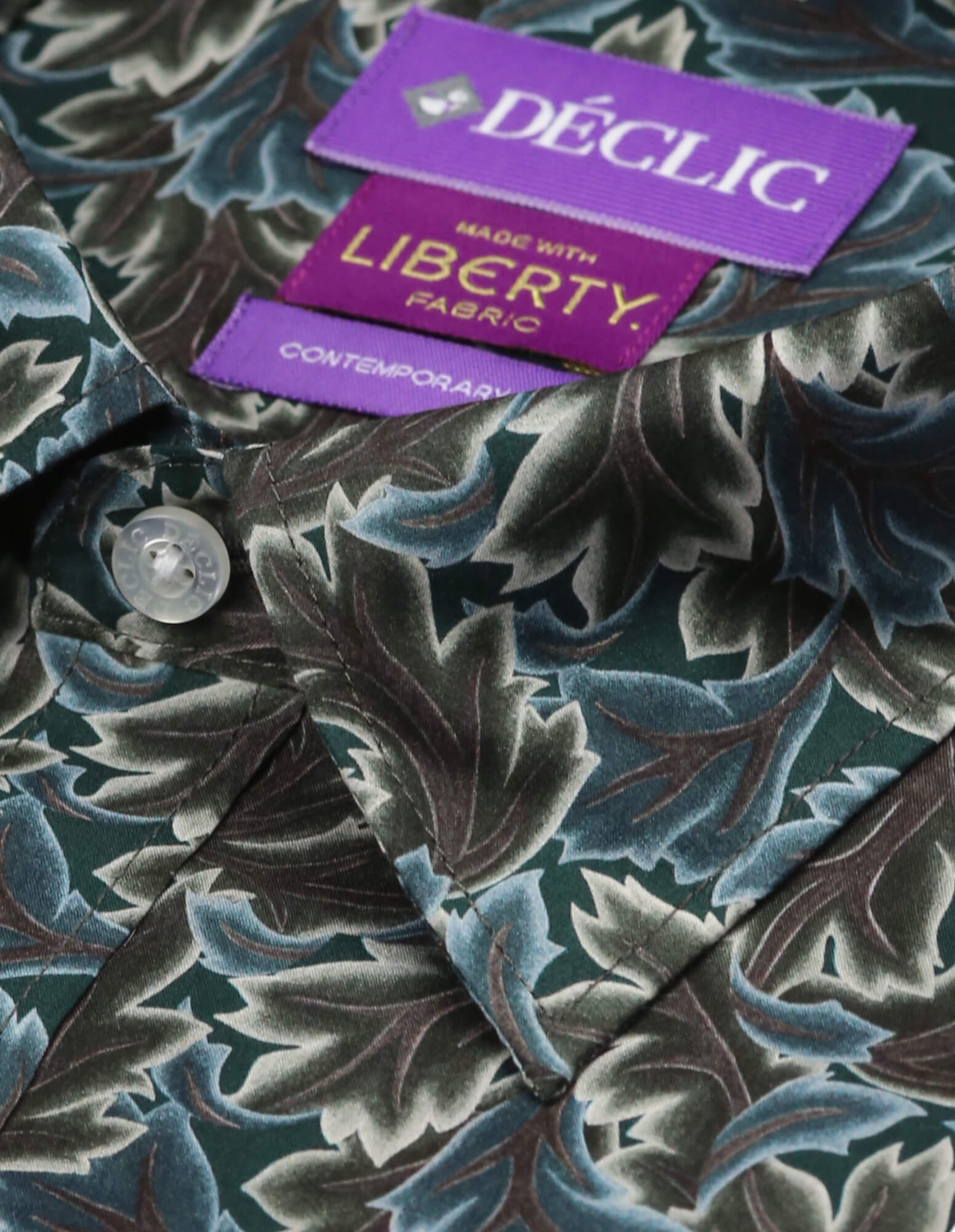 DÉCLIC Liberty Midnight Canopy Print Shirt - Green