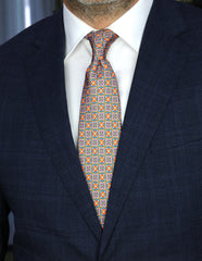 DÉCLIC Magde Pattern Tie - Orange