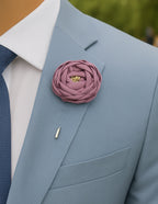 DÉCLIC Peony Flower Lapel Pin - Lilac