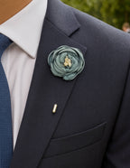 DÉCLIC Peony Flower Lapel Pin - Steel