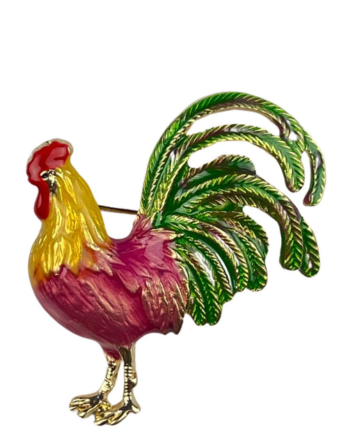 DÉCLIC Rooster Enamel Pin - Pink