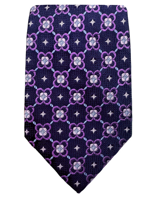 DÉCLIC Noah Patterned Tie - Purple