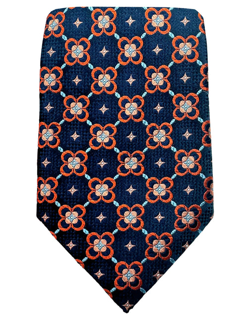 DÉCLIC Noah Patterned Tie - Orange