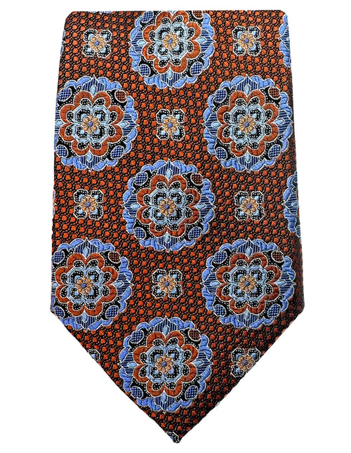 DÉCLIC Theo Patterned Tie - Orange